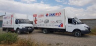 Jakko branded gazelles and trucks