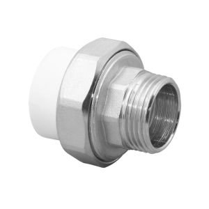 Муфта разъемная ППР ЭКО с нар. рез.  белый 20x3/4" Jakko