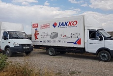 Jakko branded gazelles and trucks