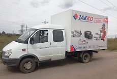 Jakko branded gazelles and trucks