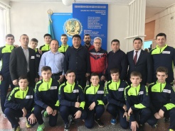 Встреча с гандбольной командой города Караганды