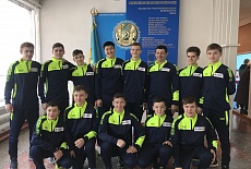 Meeting with the handball team of the city of Karaganda